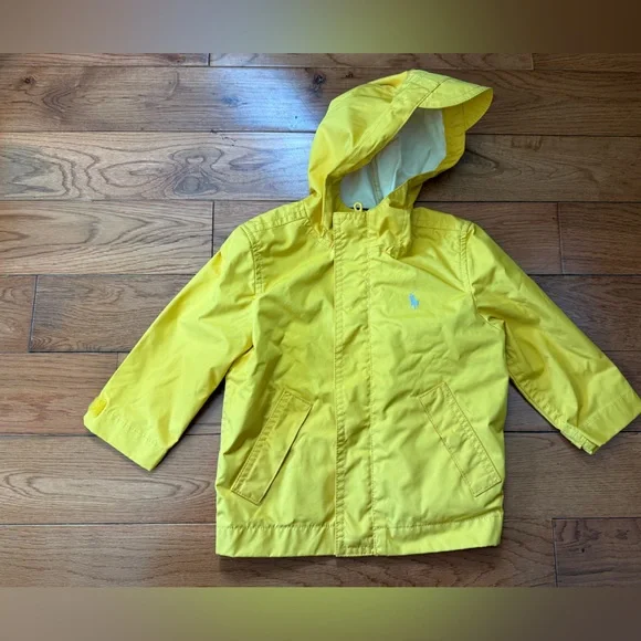 Polo Ralph Lauren Toddler Yellow Rain Jacket - Picture 1 of 7